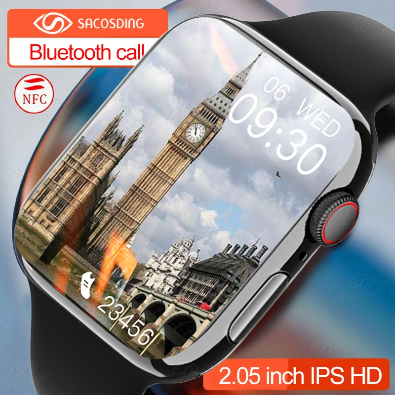 

Smart Watch Women Series 8 2.05 Screen Bluetooth Call Heart Rate Blood Pressure Men Smartwatch for Apple Watch IWO Watch 8 Gift