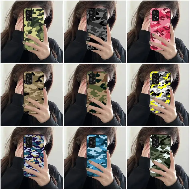 

Camouflage Phone Case For Samsung Galaxy A51 A50 A71 A21s A31 A41 A10 A20 A70 A30 A22 A02s A13 A53 5G Cover Coque