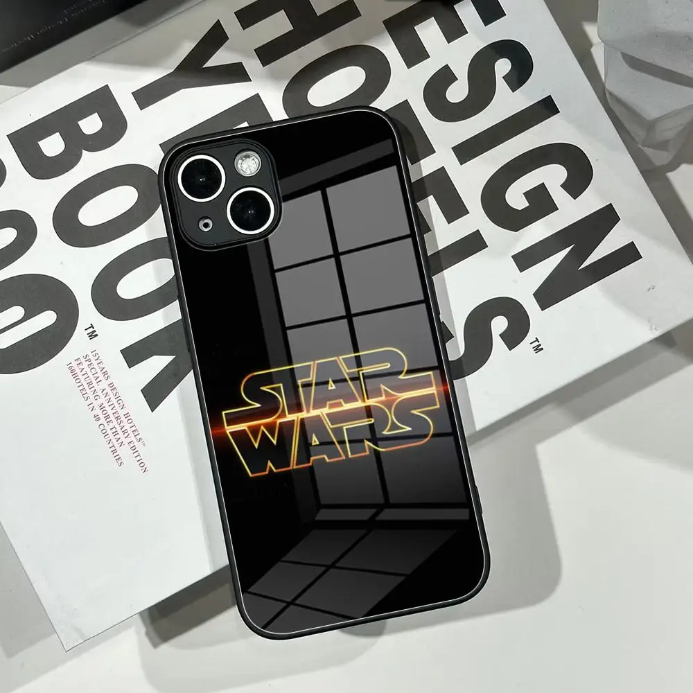 Фото Роскошный чехол HD Luxury Stars W-Wars для iPhone 17 Pro Max, 13 Pro, 16, 11, XR, 15 Plus, XS, 14, 12, X, Air — Защитный чехол-накладка из стекла для телефона №2