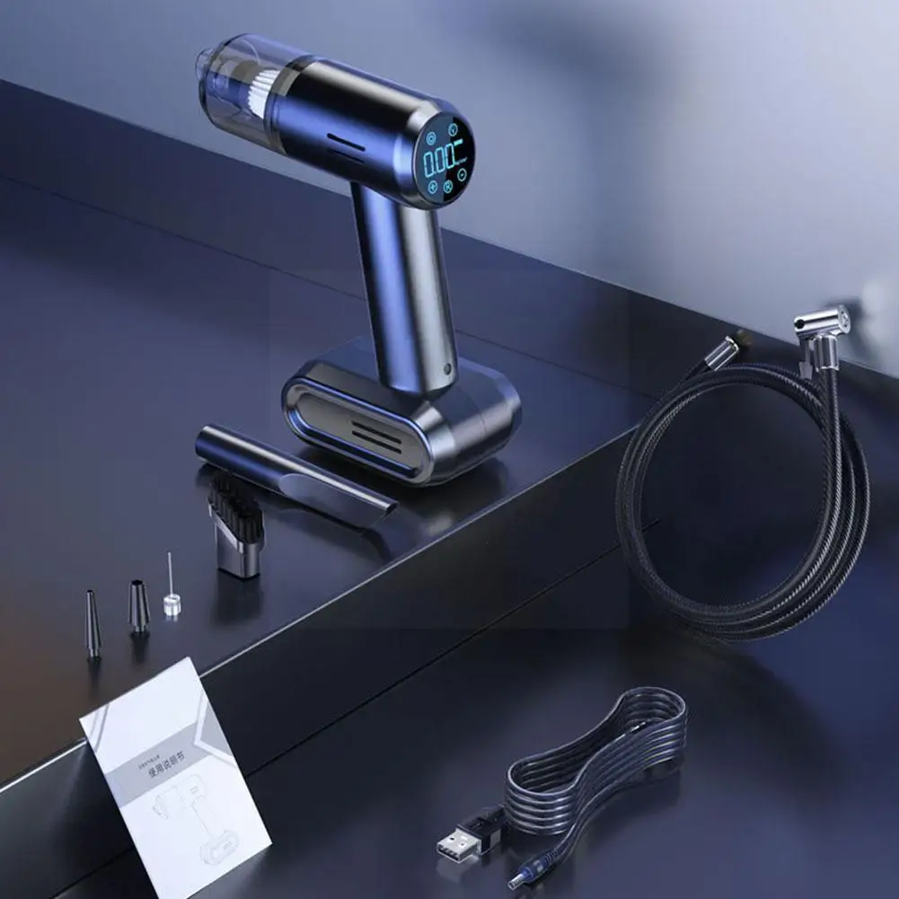 

20000pa Four In One Car Vacuum Cleaner Air Pump Wireless Wireless Suction Large Home Vacuum Charging Led Cleaner Lights M4o6