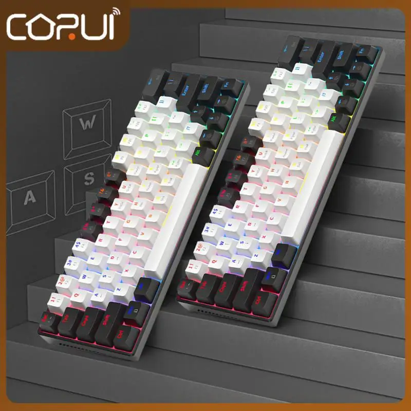 

Rgb Keyboard 5v Game Keyboard Back Color Light Competition Mechanical Keyboard 63 Keys Office Accessories Plug And Play Stable