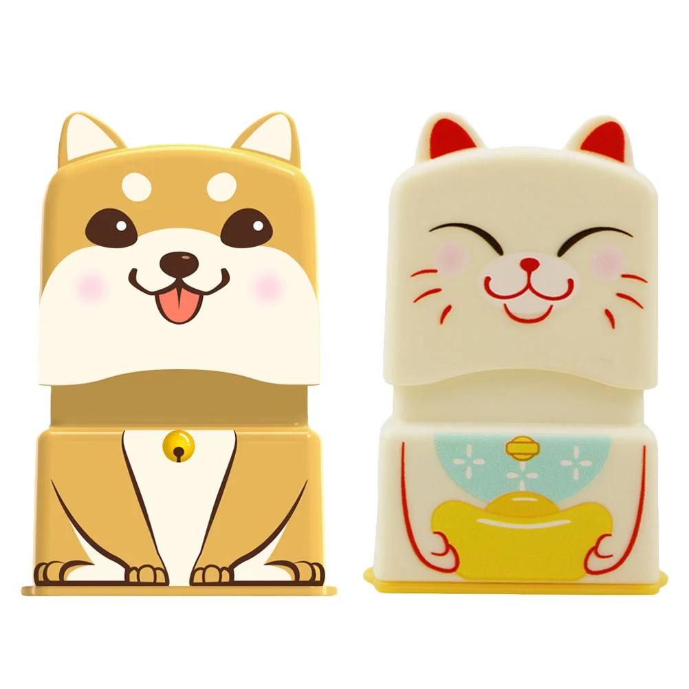 

2Pcs Kindergarten Clothing Markers Children Name Stamps (Assorted Color)