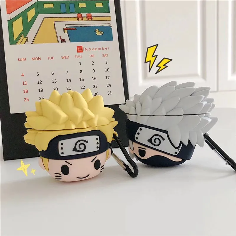 

Naruto Cartoon Cover for Apple AirPods 2 3 1Case for AirPods Pro Anime Figure Wireless Headphone Bluetooth Kawaii Earphones Case