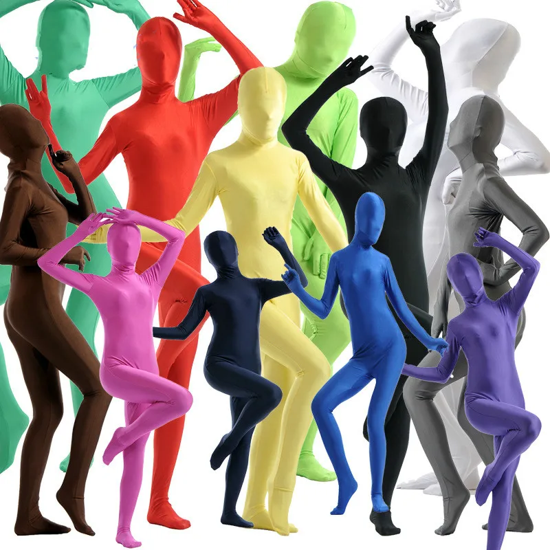 

Cosplay all-inclusive Tights Zentai Lycra Onesies Stage Costumes Zentai Suit Custome For Halloween Performance 24 Colors