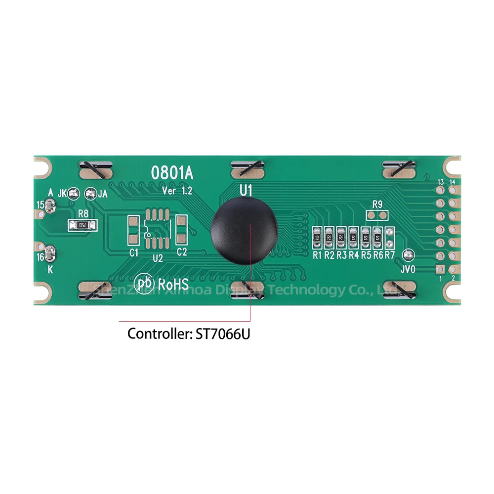 Источник производителя 0801A ЖК-дисплей с русским иероглифом матричный экран серая