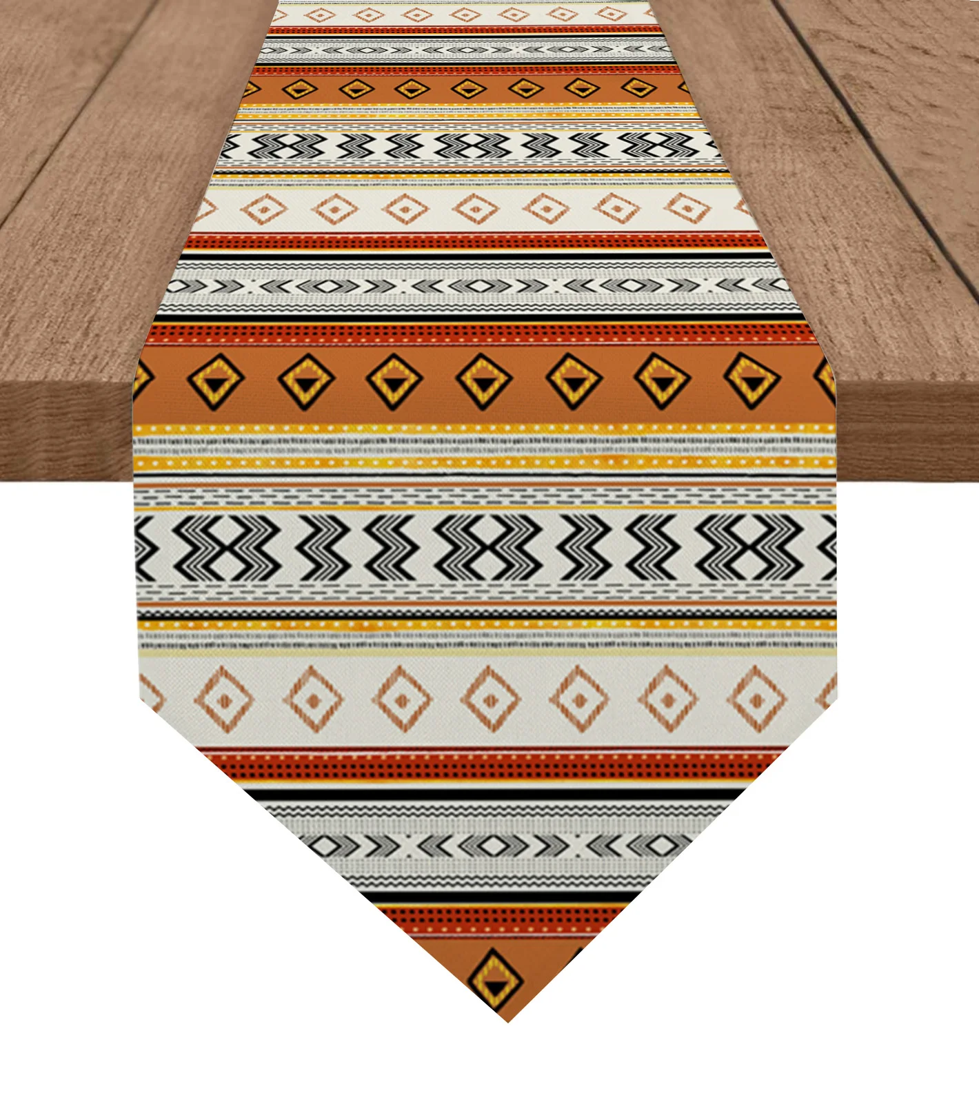 

Boho Geometric Stripes Table Runners Printed Coffee Tablecloth Wedding Decoration Modern Home Party Table Runners