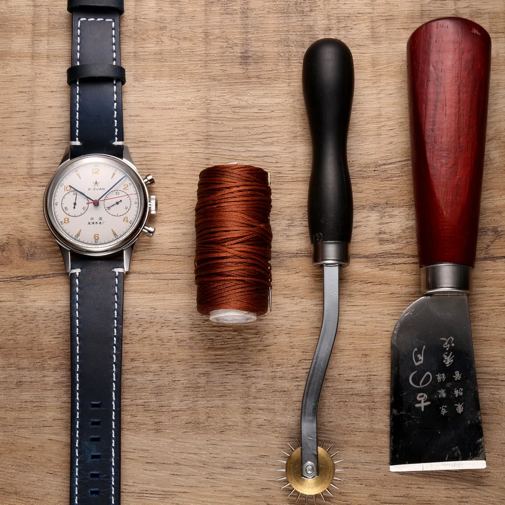 Genuine Leather Watch Bands Quick Release  Vintage Handmade Leather Watch Strap For Men 22mm20mm