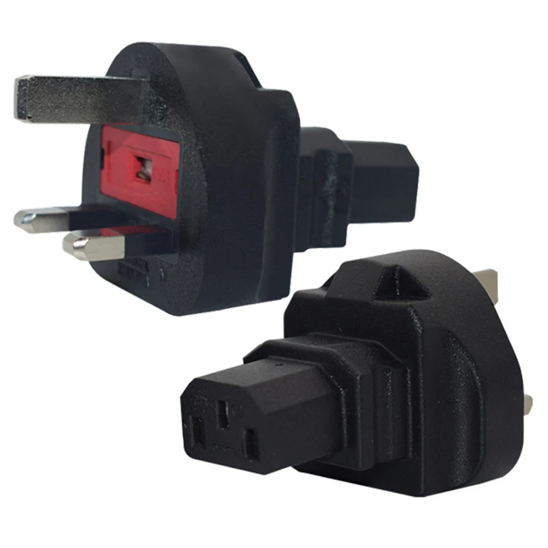 

10pcs IEC 320 C13 To UK Singapore Hong Kong United Kingdom Converter AC Power Adapter Industrial Socket PDU UPS Connector