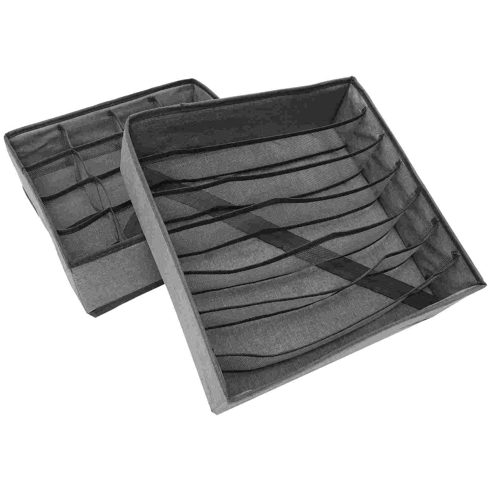 

2pcs Household Wardrobe Organizer Drawer Divider Drawer Socks Container
