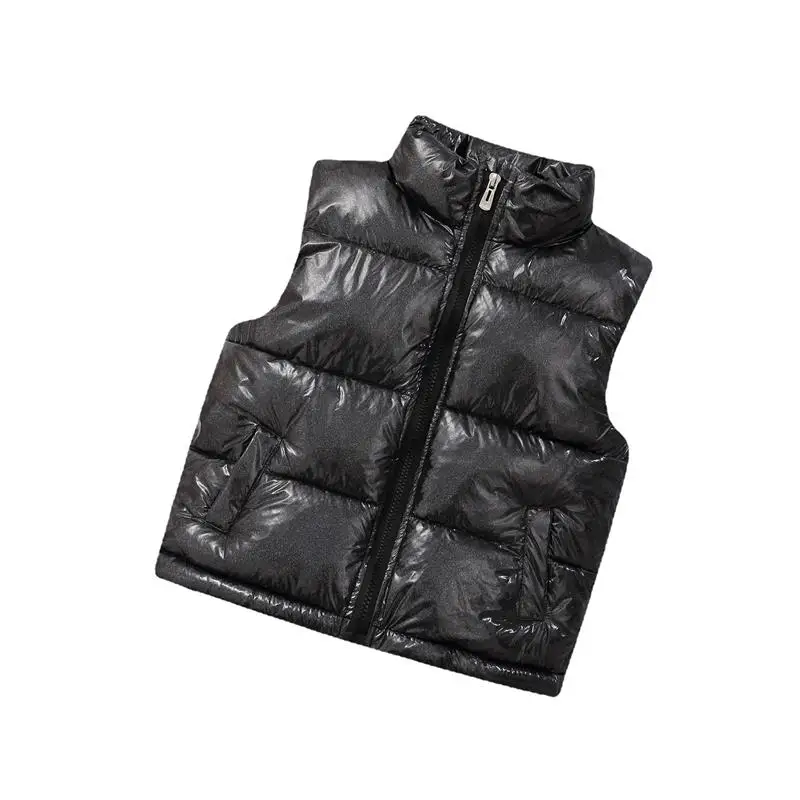 

Autumn Winter Children Warm Thicken Vest Coat Baby Waistcoat Kids Outerwear Coat Baby Clothing Boys Girl Shiny Down Jackets Vest