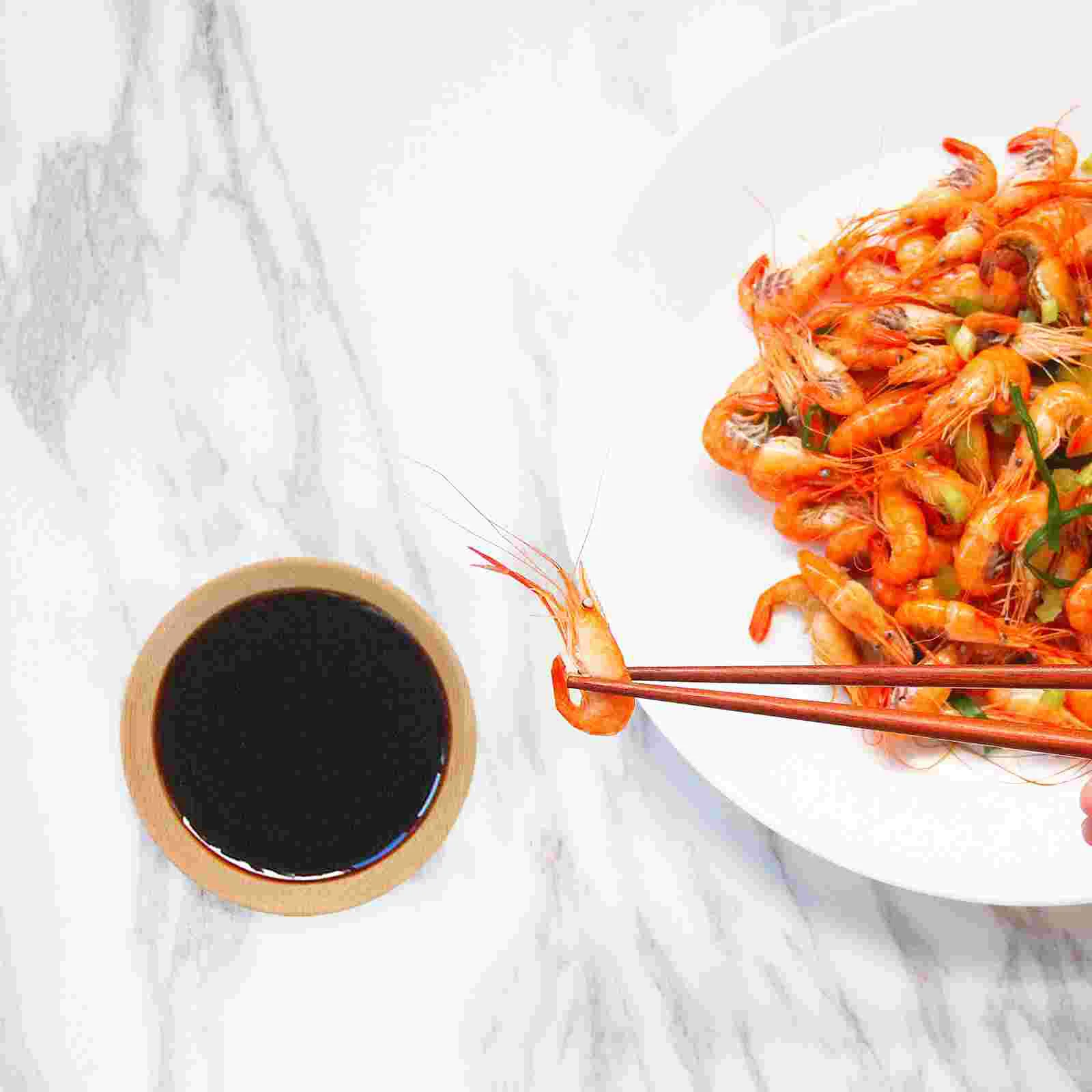 

10 Pcs Bamboo Mini Sauce Dish Condiments Seasoning Plate Round Dishes For Japanese-style Dip Parties Soy Dipping Food