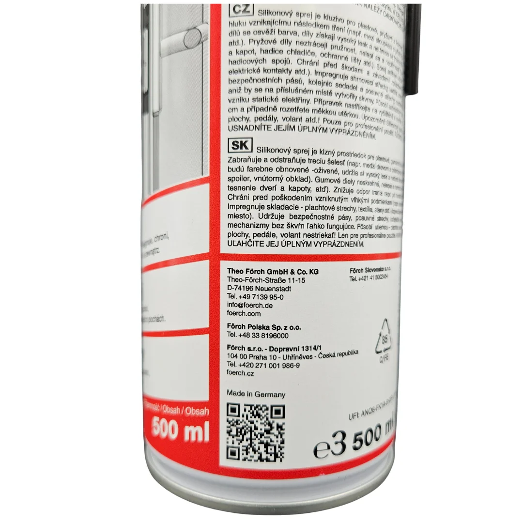 Силиконовый спрей 500 мл FORCH S420