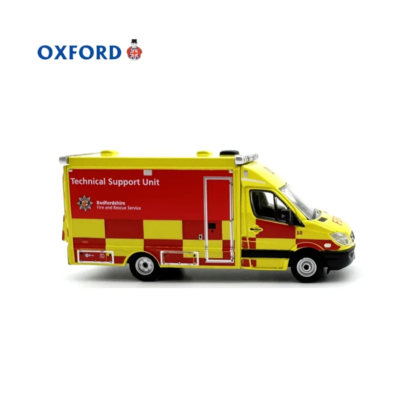 Фото OXFORD литой под давлением масштаб 1:76, модель пожарно-спасательной машины из сплава, готовый продукт, имитация игрушки, подарок, статический дисплей №3