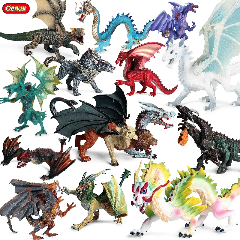 

Classic Chinese Dragon Savage Flying Magic Dragon Dinosaurs Toy Action Figures Animals Model PVC Collection Kids Xmas Gifts