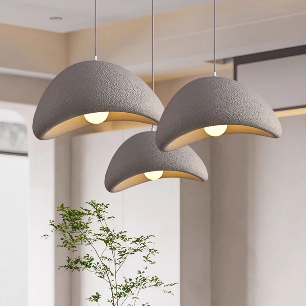 Скандинавская люстра Wabi Sabi Современная Минималистичная Подвесная лампа E27 для