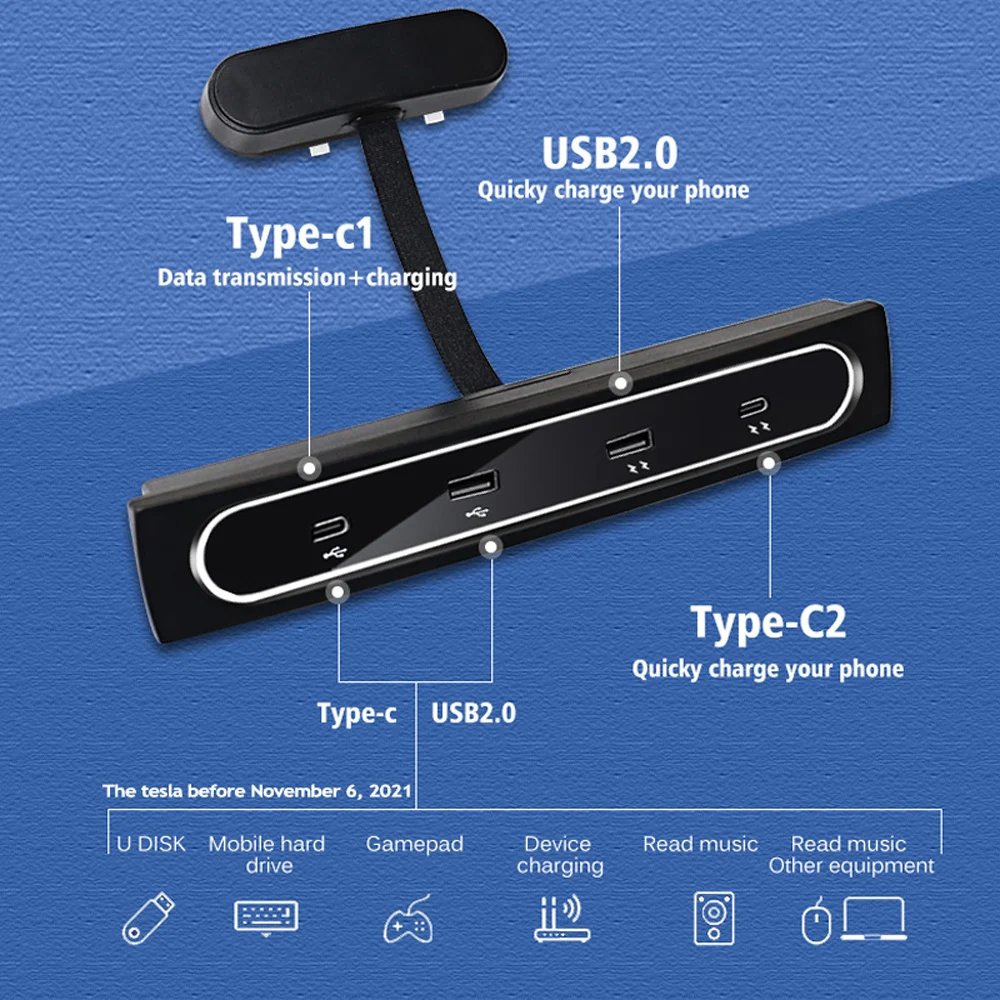 Разветвитель для быстрой зарядки 4 порта 27 Вт