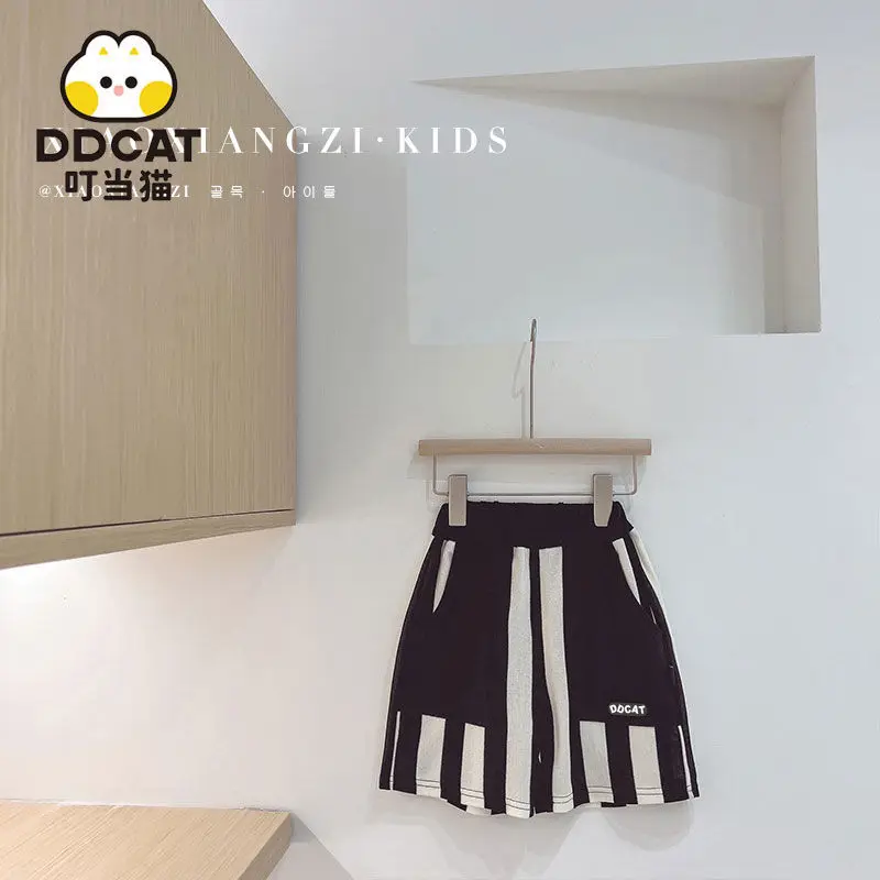 Boys' Summer Short Sleeve Suit 2022 New Baby Boy Clothes Children Handsome Two-Piece Suit