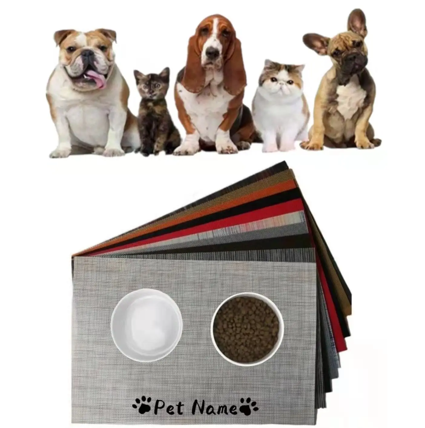 Персонализированный коврик Dadugo для домашних питомцев водонепроницаемая