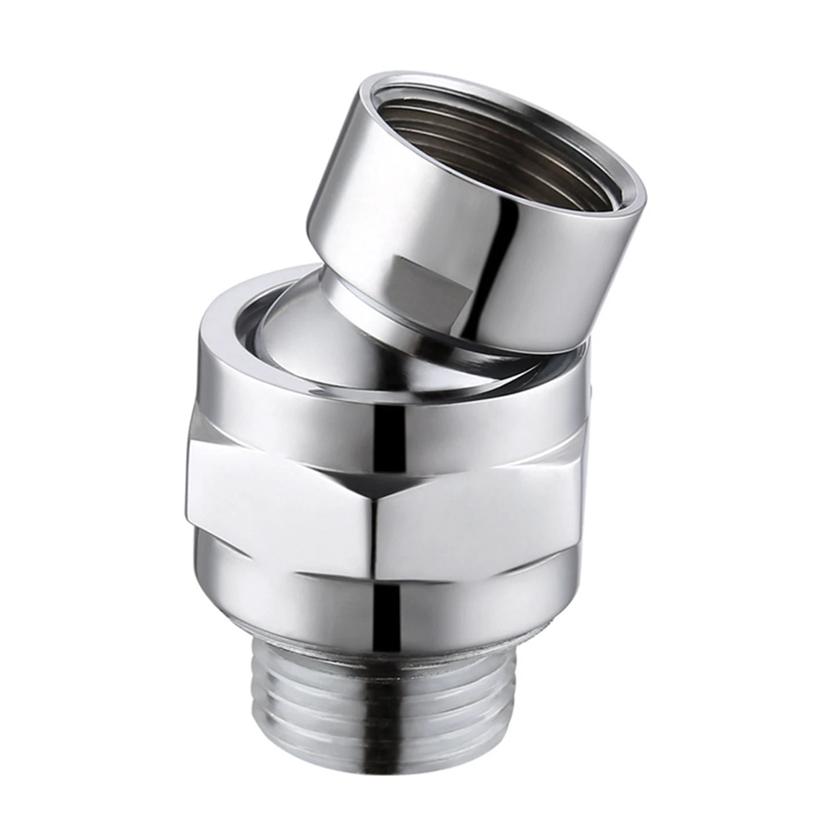 

Universal Thread Shower Head Connector Rustproof Hardware Bathroom Supplies Ball Joint Swivel Adapter Adjustable Angle Brass