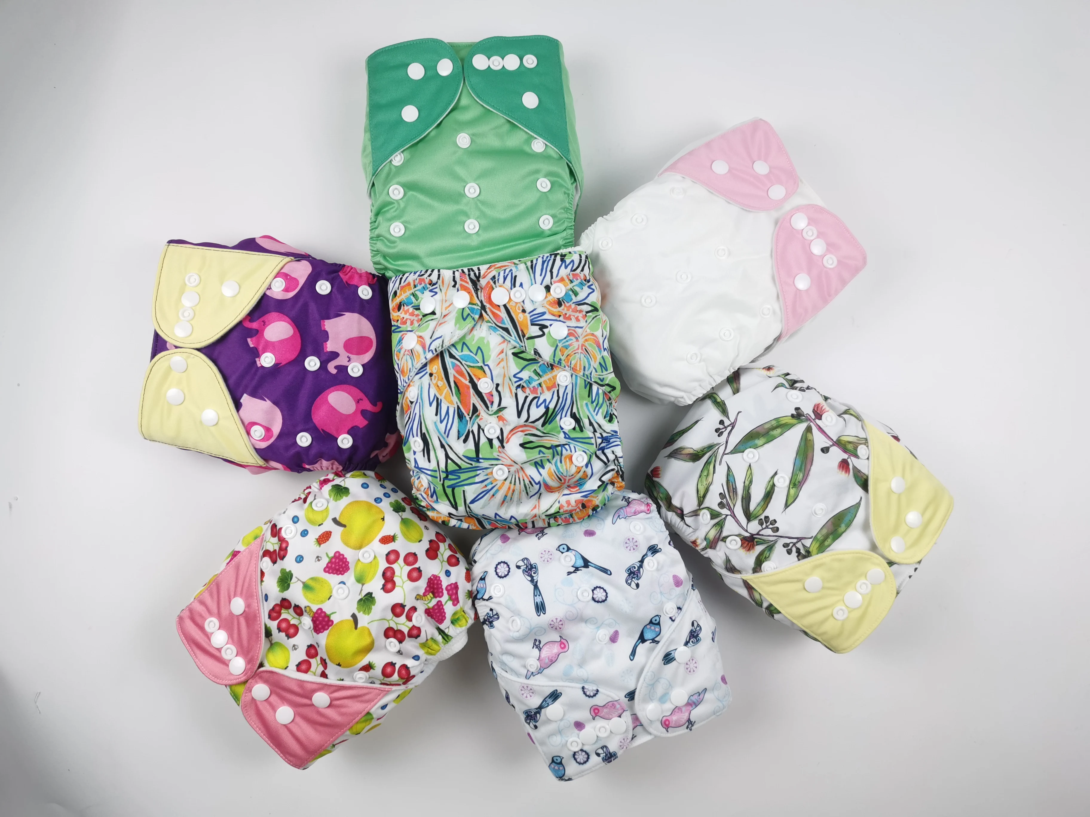 Lowest Price Print baby cloth diapers nappies without inserts 100pcs/lot free shipping Factory