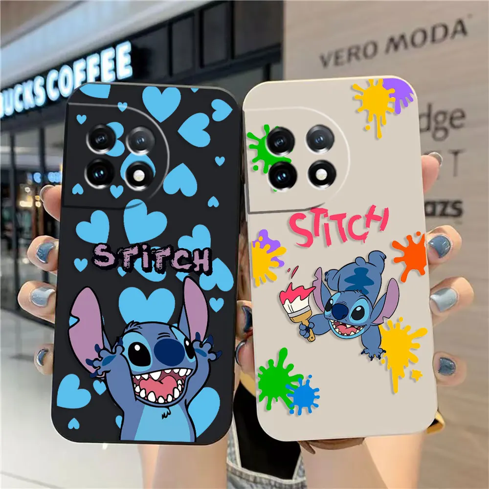 

Case For Oneplus 11 10 9 9R 9RT 8 8T 7 7T ACE 2 2V NORD CE 2 Lite Pro Case Cover Funda Cqoue Shell Capa Disney Lilo And Stitch
