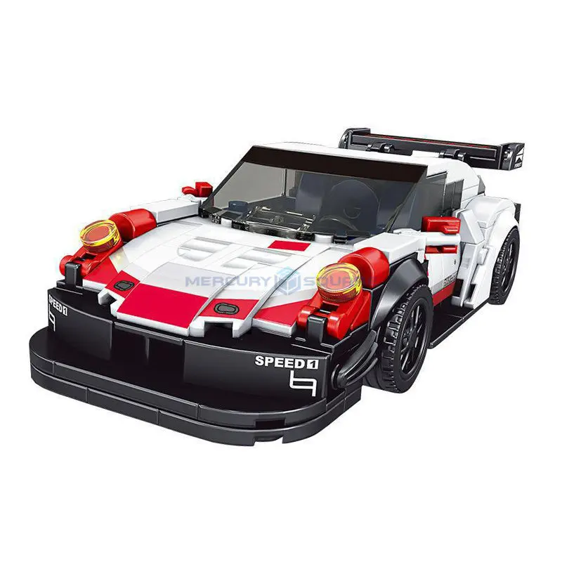 Классический гоночный автомобиль серии Speed Hypercar RSR MOC 27010, модель высокотехнологичного автомобиля, строительные блоки, кирпичи, креативная игрушка
