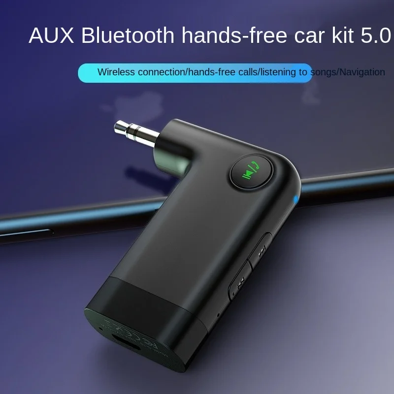 

Car Hands-free Bluetooth Receiver with Microphone 5.0 AptX LL 3.5 Mm AUX Jack Audio Wireless Adapter for Car Computer Headset