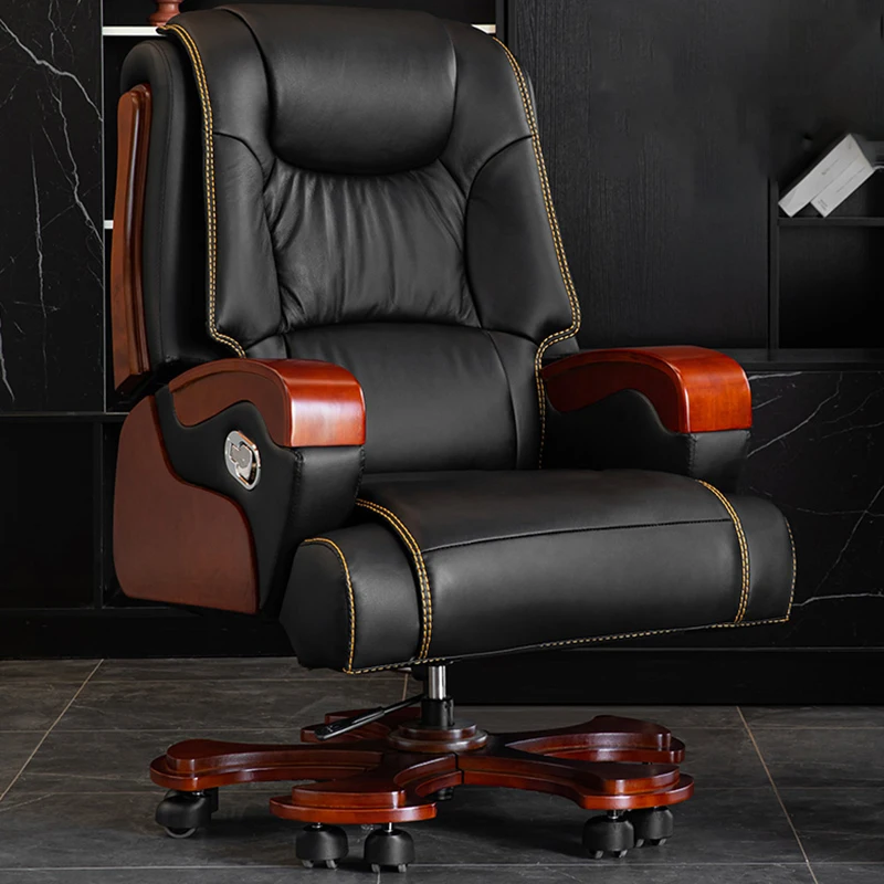 

Recliner Office Chair Ergonomic Gaming Vanity Boss Leather Nordic Chair Rocking Rolling Design Silla Escritorio Barber Chairs