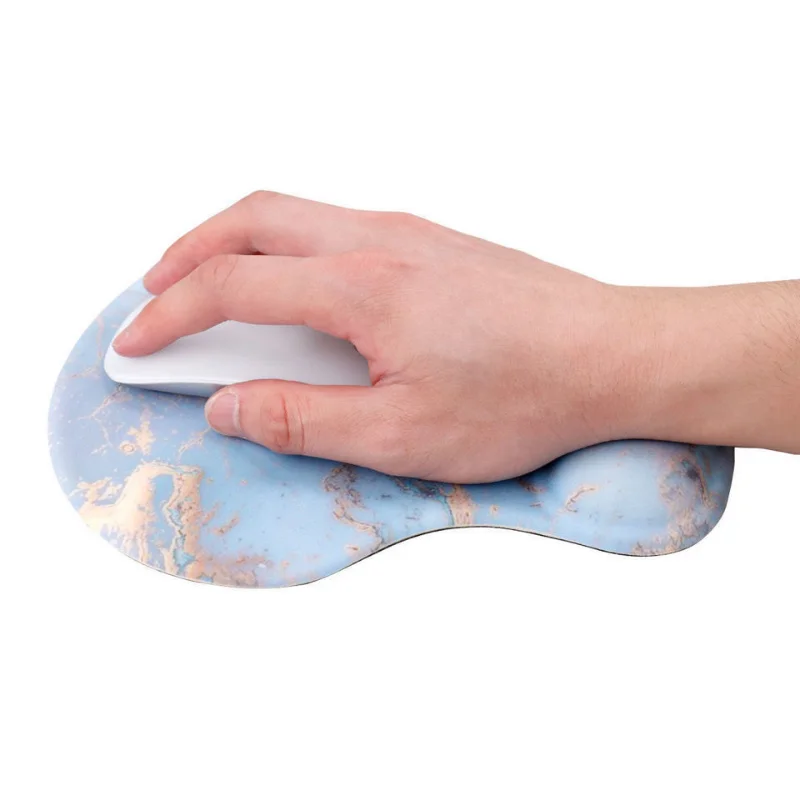 

Marble Ergonomic Mouse Pad with Wrist Rest Computer Keyboard Mat Wrist Support Wristband Under Hand Office Desk Accessories