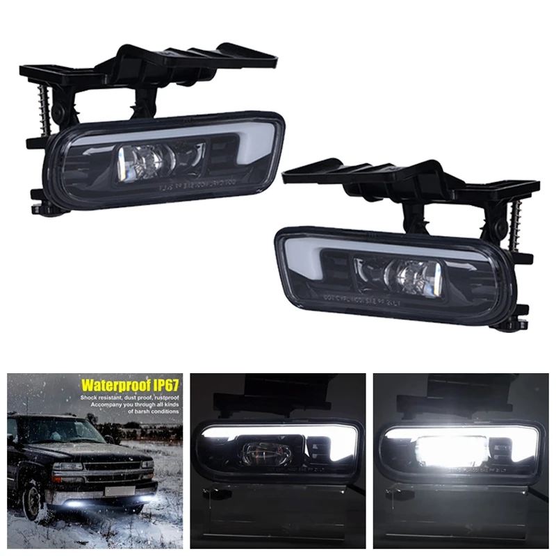 

1 пара, черные модифицированные Противотуманные фары для Chevy Silverado 1500 2500-1999/Silverado 2002/3500-2000 Suburban/ Tahoe