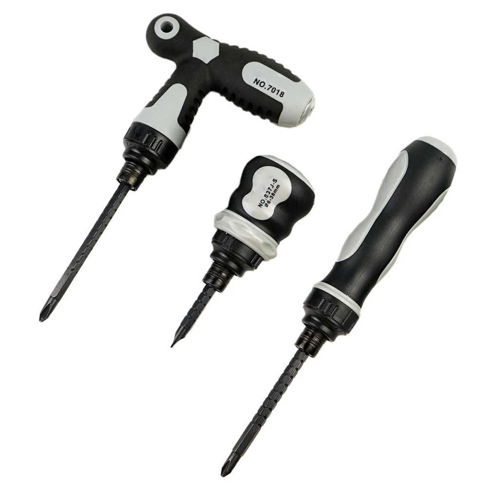 

Dual-purpose Ratchet Screwdriver High Quality Steel Screwdrivers Length Adjustable Cross Slotted Screwdriver Set
