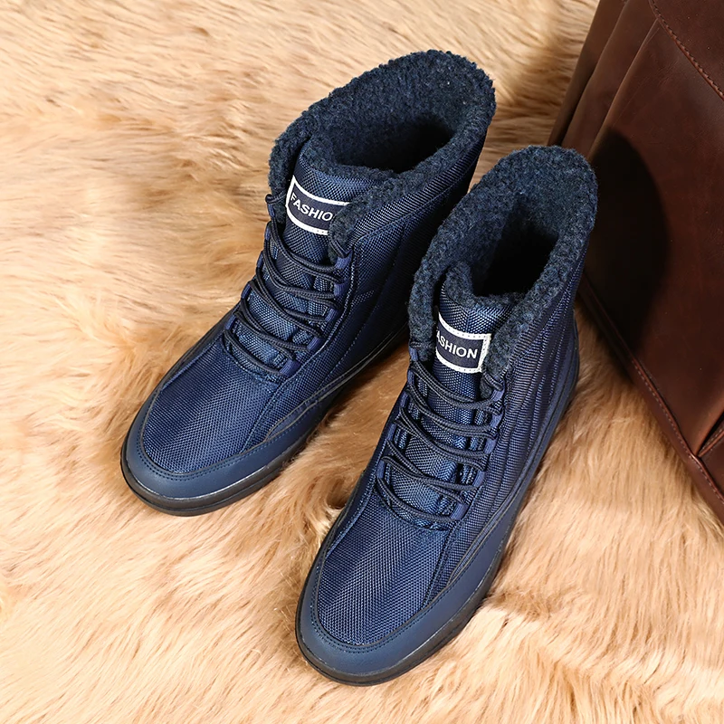 Men Women Snow Boots Thick Plush Waterproof Slip Resistant Winter Couples Shoes Plus size 36-45