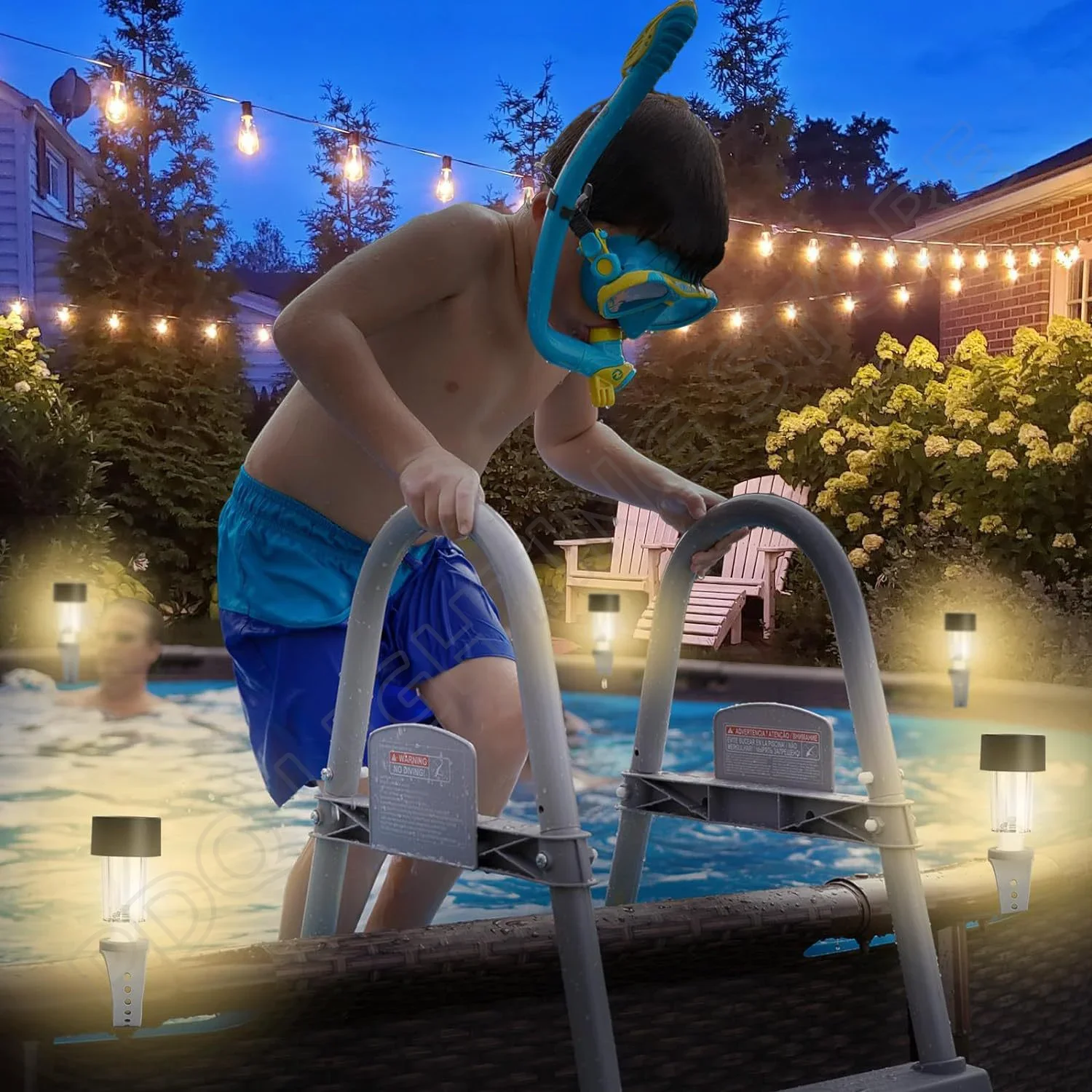 10 шт. водонепроницаемые фонари для бассейна