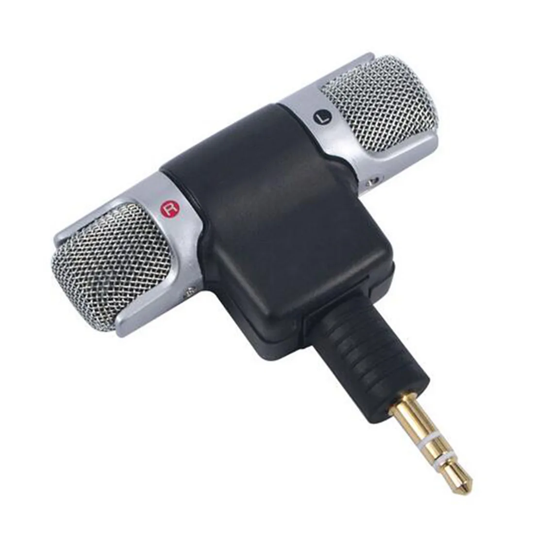 

High Performance 3.5mm Jack Portable Mini Mic Digital Stereo Microphone for Recorder Mobile Phone Sing Song Karaoke