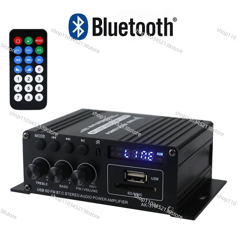 AK-370 усилитель Bluetooth для автомобиля и дома 12V