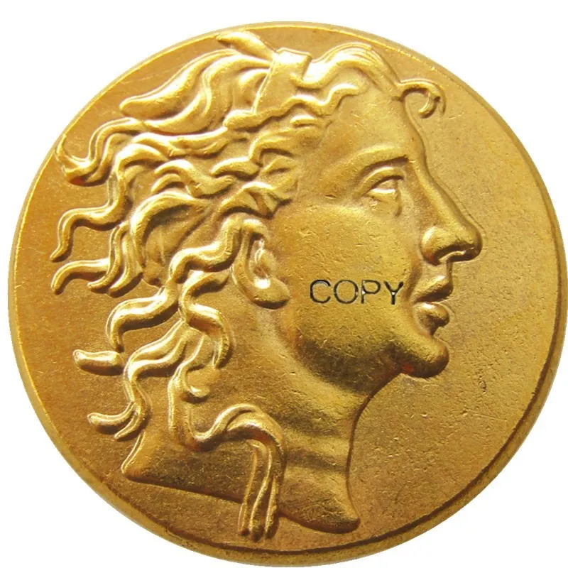 G(40)MITHRADATES VI,Gold Stater, 84 BC портрет в прекрасном стиле. Редкая позолоченная копировальная монета G(40)MITHRADATES VI,Gold Stater, 84 BC портрет в прекрасном стиле. Редкая позолоченная копировальная монета