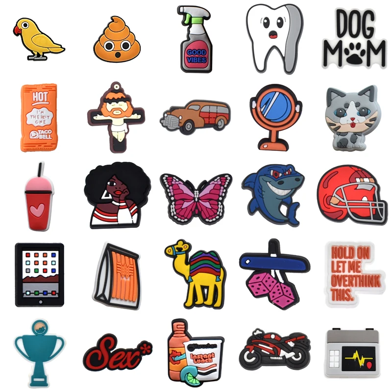

Decorations for Croc Gifts Men Packs Women Charm Para Pins Girl Set Jeans Boy Shoes Accessories Wholesale Bulk Kids Shoe Charms