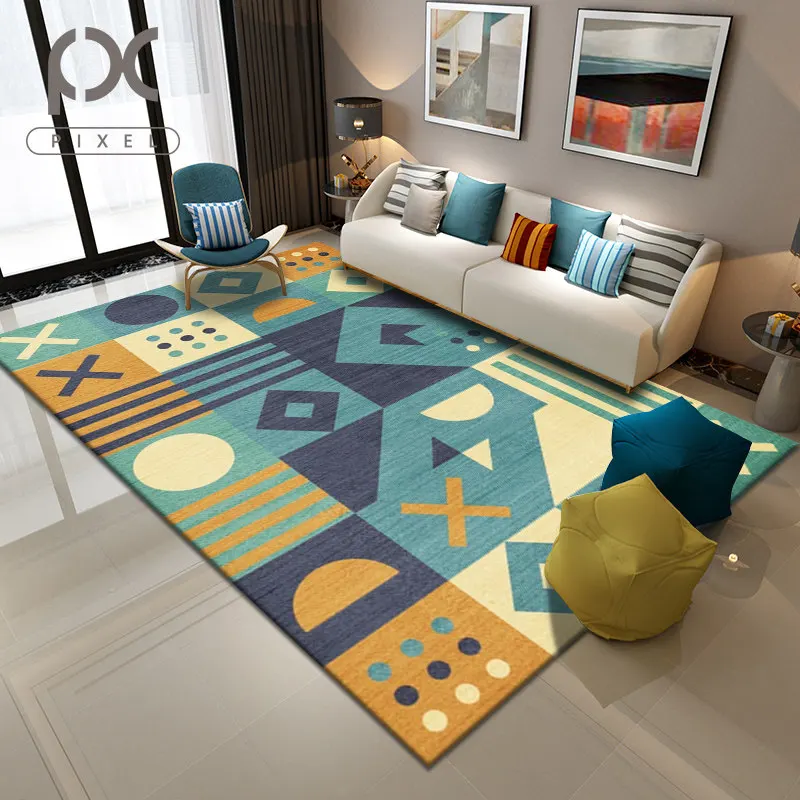 

Nordic Living Room Carpet Bedroom Coffee Table Floor Mat Household Large Area Sofa Bedside Blanket Simple Nonslip Decor Carpet