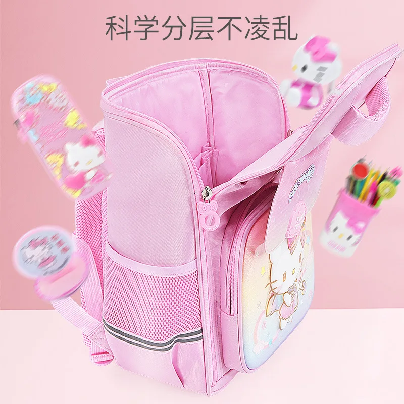 

Schoolbag Female Children Grade Three Burden Relief Spine Protection Backpack Girl Lightweight and Large Cartoon Bag