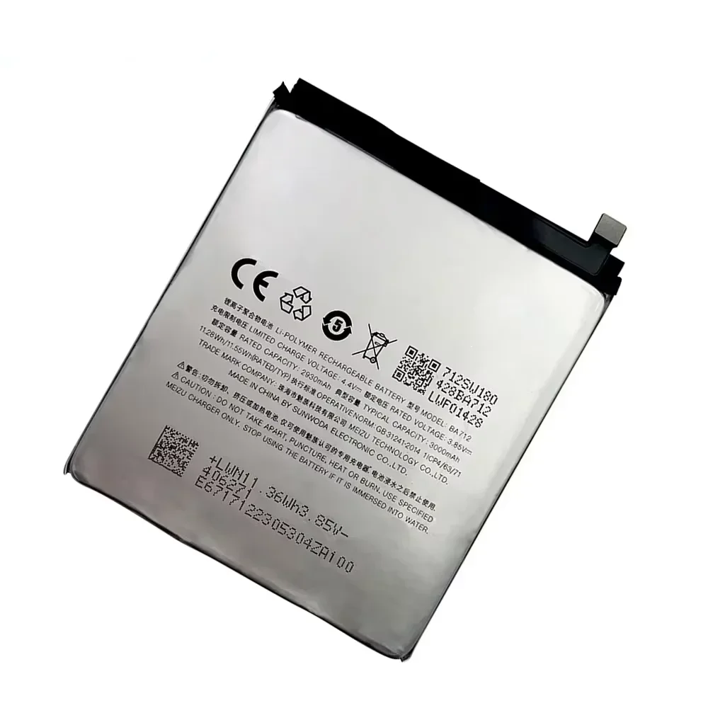 100% оригинальный сменный аккумулятор для Meizu BA612 BA712 M6S Meilan S6 Mblu M712Q/M/C M712H 5S M5S M612Q M612M