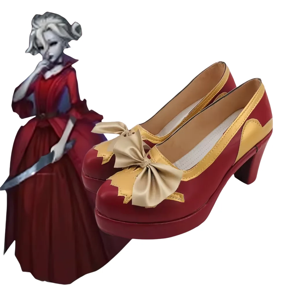 Game Identity V Обувь из кожи Мэри Косплей Сапоги Комикс Хэллоуин Вечеринка Кровавая