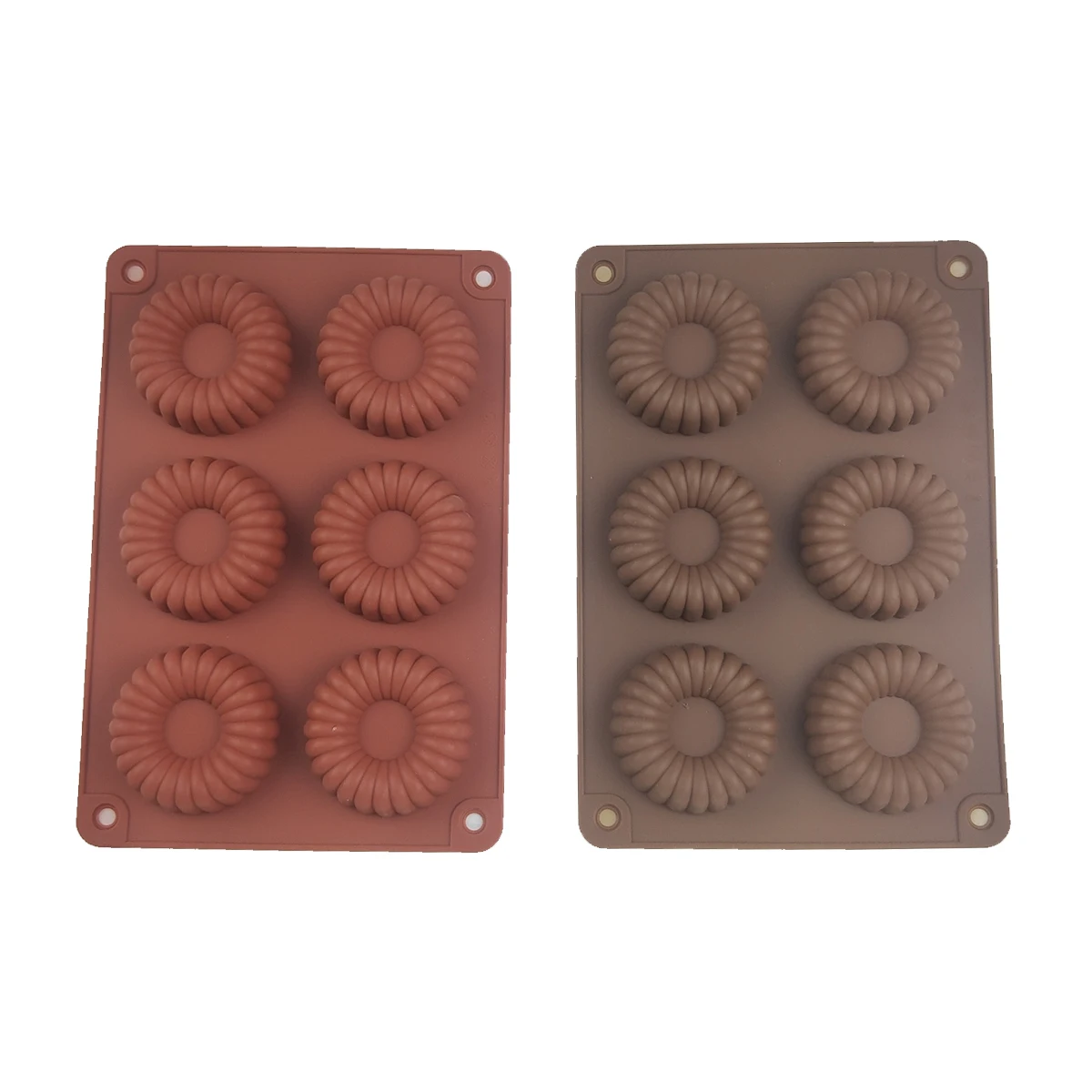 

6 Holes Cake Mold 3D Silicone Doughnut Moulds Non Stick Bagel Pan Pastry Chocolate Muffins Bread Donuts Maker For Kitchen Baking