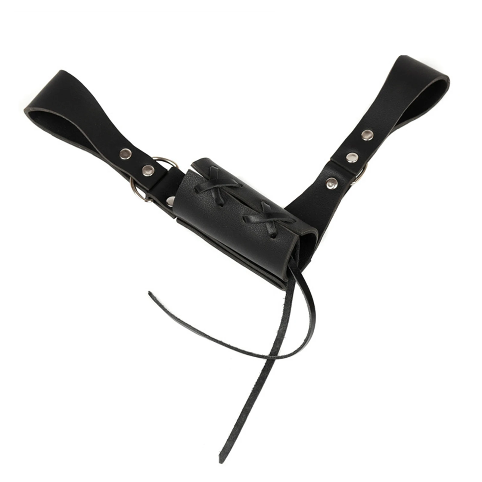 

Waist Scabbard Holder Renaissance Leather Scabbard Belt Scabbard Belt Strap Leather Scabbard Frog For Men Women Black