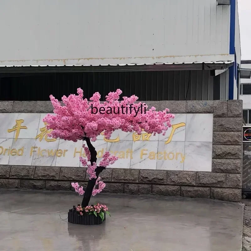 Имитация сливового дерева большое искусственное персиковое дерево зеленое