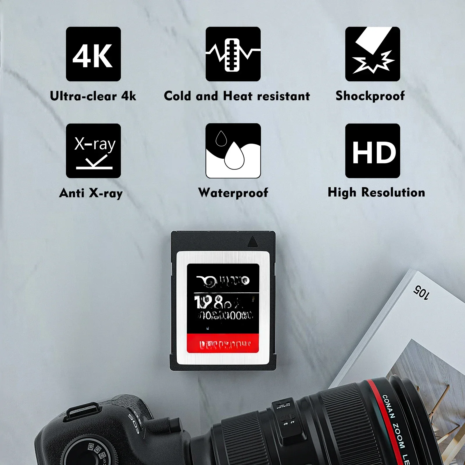 Карта памяти MLC XQD 5X жесткая флэш-карта 64 Гб/128 ГБ Высокоскоростная серия G |