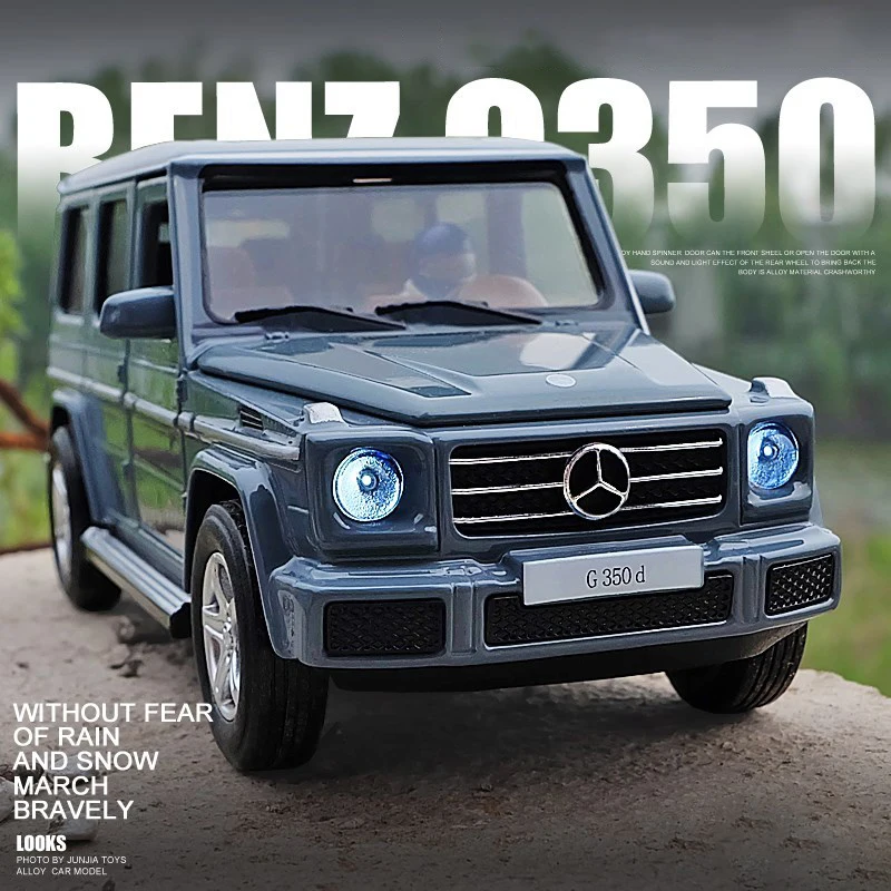 

1:32 Mercedes-Benz G350 G350D Alloy Car Model With Pull Back Sound Light Children Gift Collection Diecast Toy Model