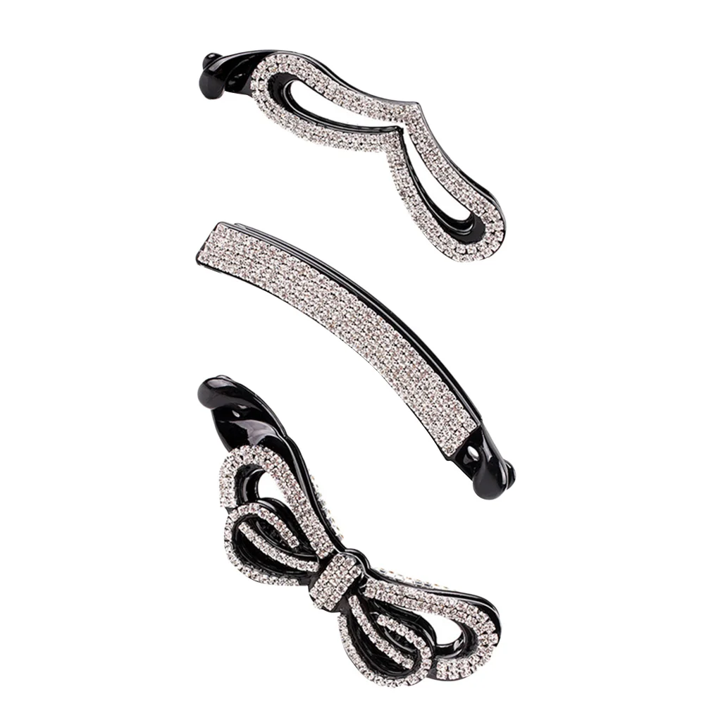 

3pcs Hair Clamps for Styling Ponytail Holder Clip Large Banana Clip Hair Clincher Combs Updo Ponytail Clips