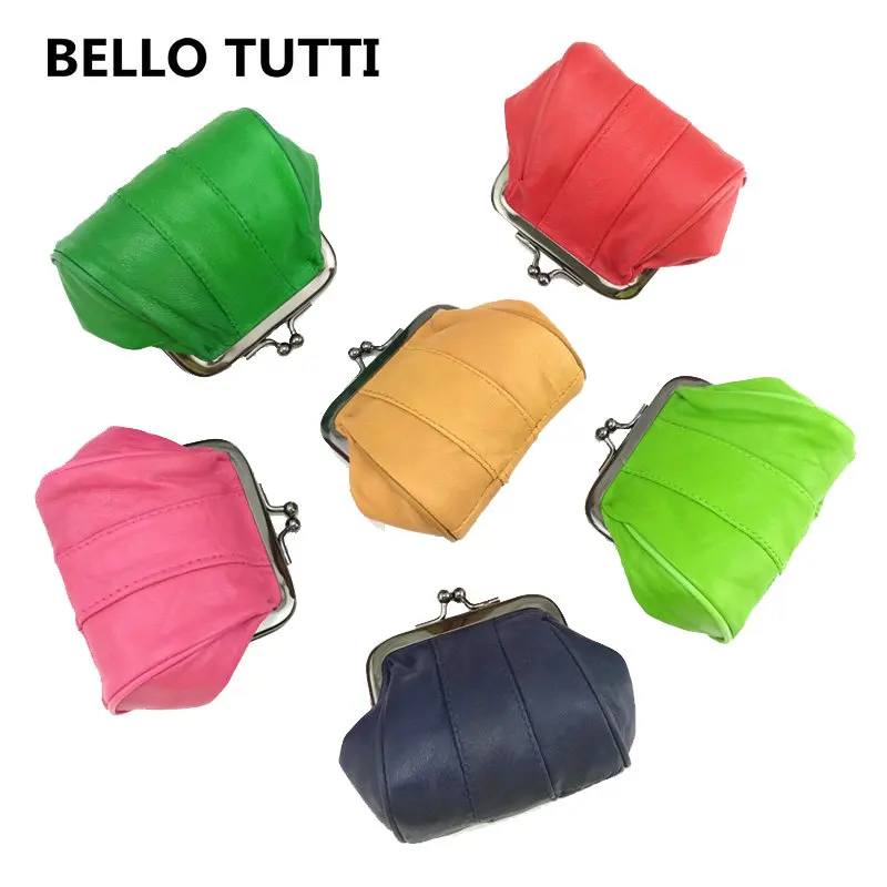 Фото BELLO TUTTI Мини кошельки для монет зажим денег модные женские маленькие ключей BELLO TUTTI Мини кошельки для монет зажим денег модные женские маленькие ключей