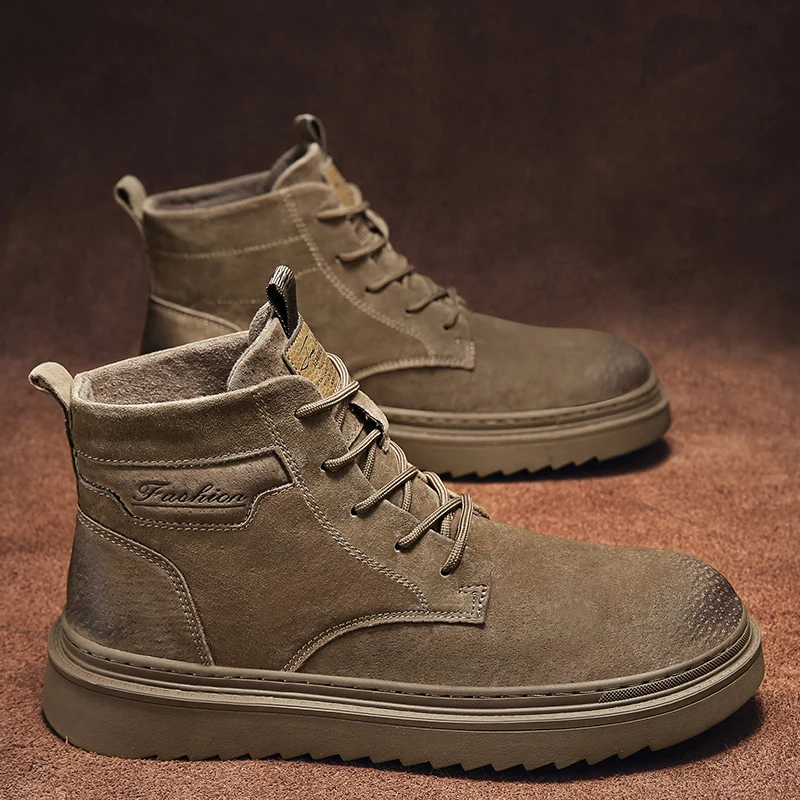 GR-M8188 MARTIN BOOTS WALKING SHOES MEN'S HUNTING BOOTS TACTICAL SHOES DESERT COMBAT ANKLE LEATHER MOUNTAINEERING SHOES