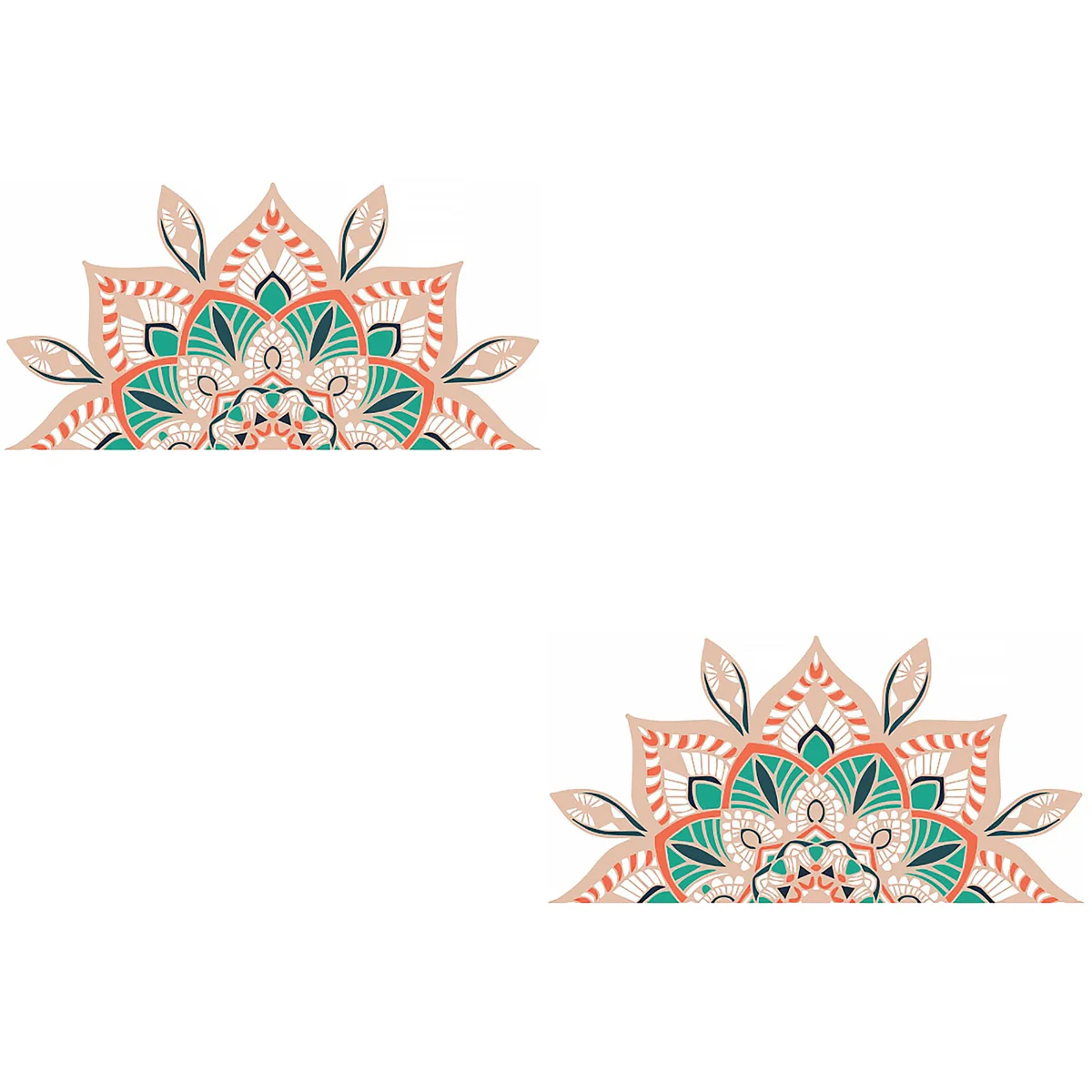 

Mandala Sticker Wall Decal Large Half Stick Decoration Home Bedroom Wallpaper Peelstickers Tiledecor Vinyl Removable